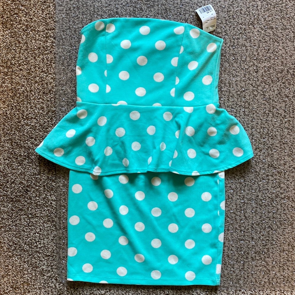 Mini skirt peplum dress